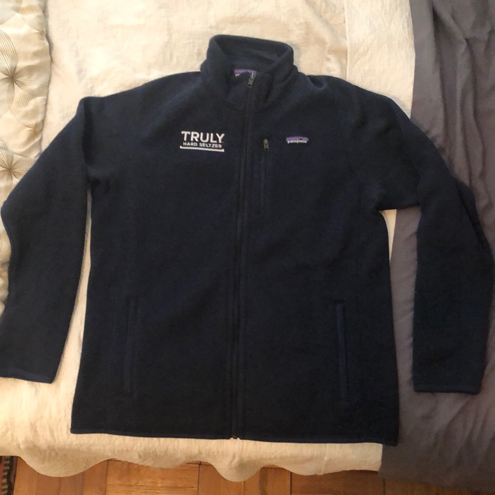 TRULY Hard Seltzer branded Patagonia full zip up fleece jacket. Size: Large.
